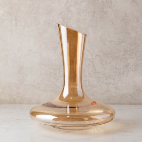 Slant Amber Decanter