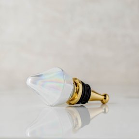 Diamond Glass Wine Bottle Stopper