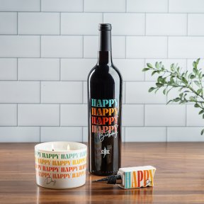 Happy Birthday Wine Gift Set