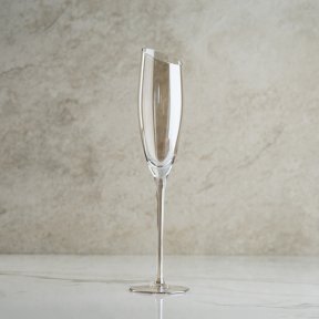 Slant Smoke Flute Wine Glass