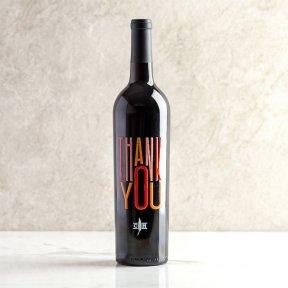 Thank You Embossed Wine