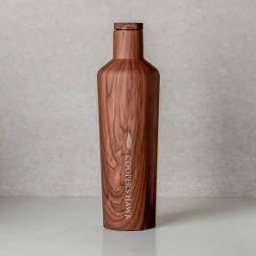 Cooper's Hawk Logo Corkcicle Walnut 25oz. Canteen