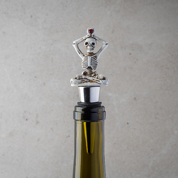 Zen Skeleton Wine Bottle Stopper