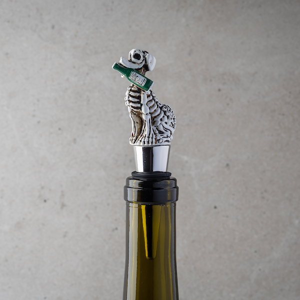 Skeleton Dog Wine Bottle Stopper