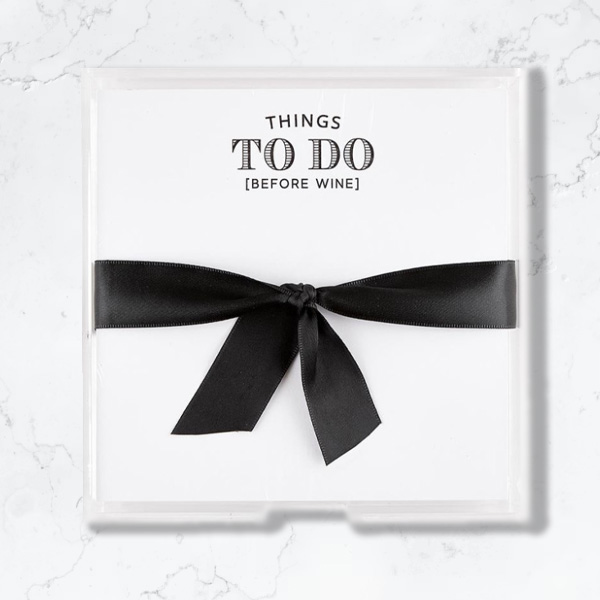 Things To Do Before Wine Notepaper Set