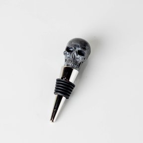 Marble Skull Bottle Stopper