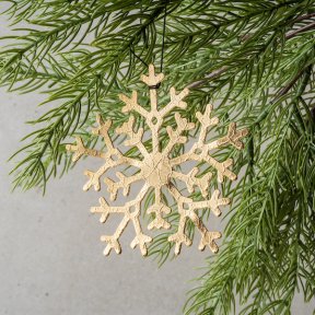 Gold Snowflake Ornament