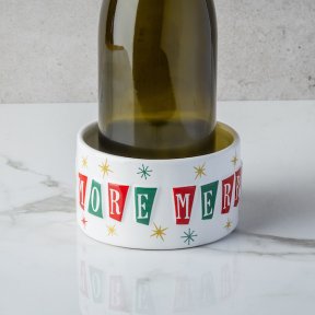More Wine More Merry Wine Coaster