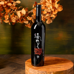 Drink After Dark Halloween Embossed Wine