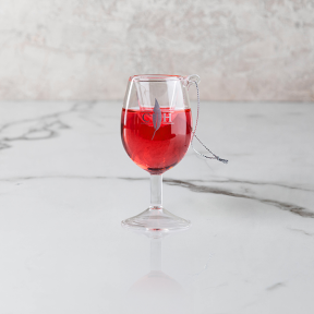 Cooper’s Hawk Rosé Wine Glass Ornament