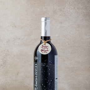 Snow is Falling Wine Bottle Tag