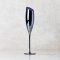 Slant Navy Flute Wine Glass