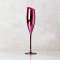 Slant Fuchsia Flute Wine Glass