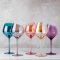 Slant Terracotta Stemmed Wine Glass