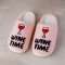 Wine Time Pink Slippers
