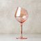 Slant Peach Stemmed Wine Glasses - Set of 4