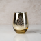 Gold Winter Tree Stemless Wine Glass