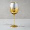 Gold Winter Tree Stemmed Wine Glass