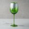 Green Winter Tree Stemmed Wine Glass