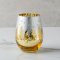 Gold Winter Tree Stemless Wine Glass