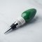 Green Bulb Wine Bottle Stopper