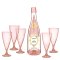 Press for Bubbles Champagne Glass Set