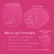 Pink Silicone Freezable Wine Glass