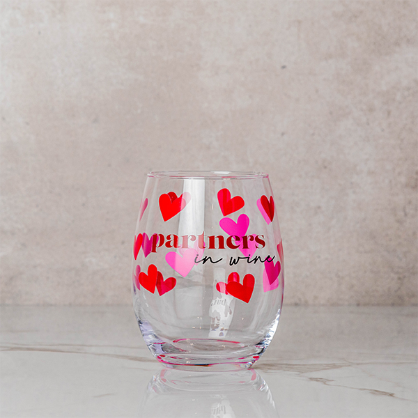 Partners in Wine Stemless Wine Glass