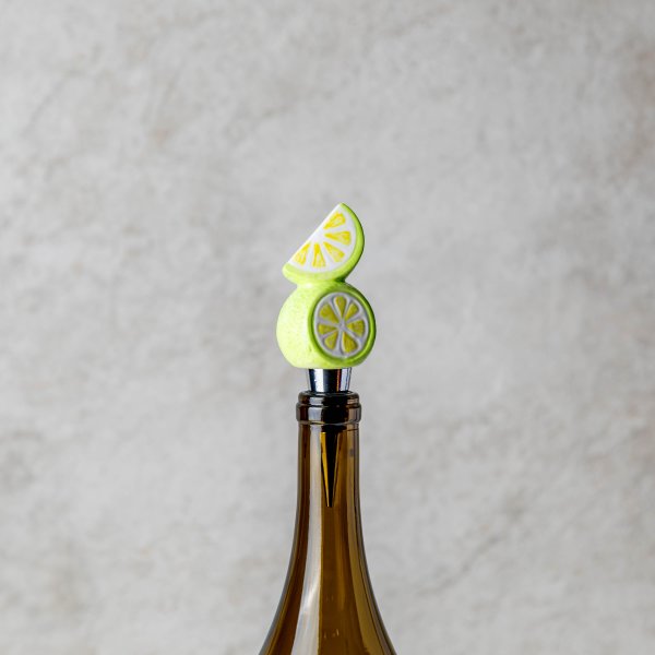 Lime Wine Bottle Stopper