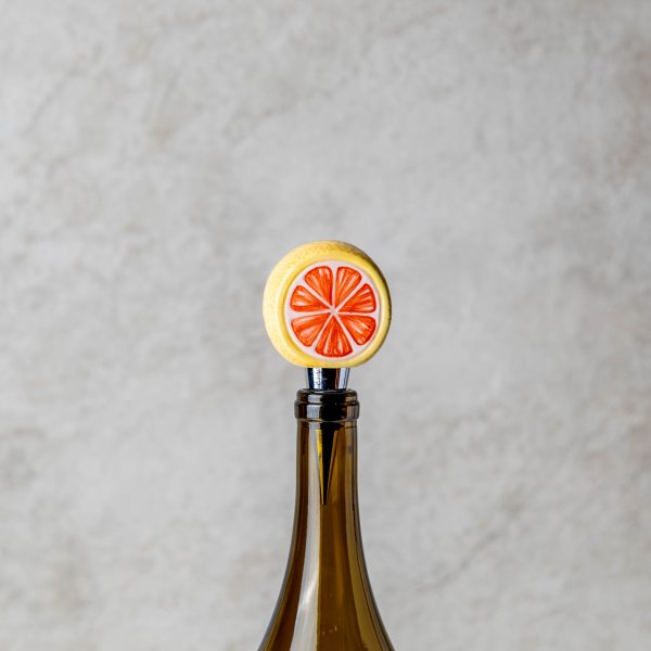 Grapefruit Wine Bottle Stopper