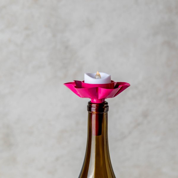 Pink Flower Tealight Holder