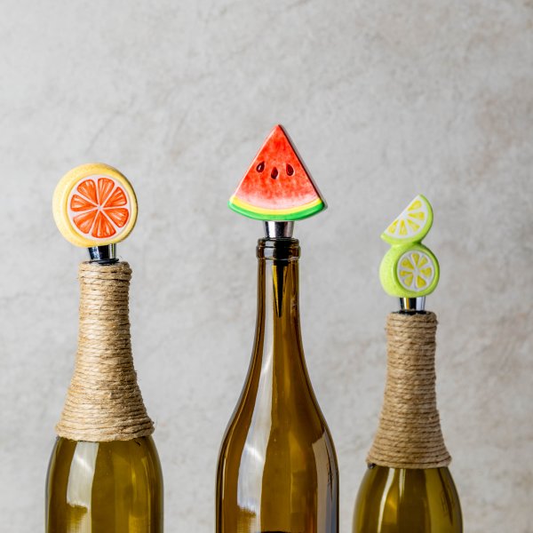 Watermelon Wine Bottle Stopper