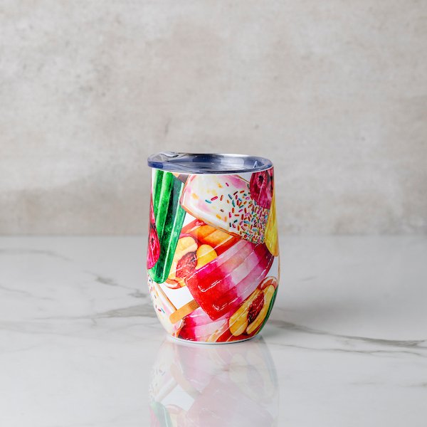 Summer Popsicle Wine Tumbler