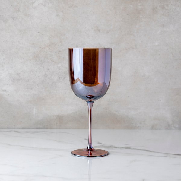 Luster Ember Stemmed Wine Glass