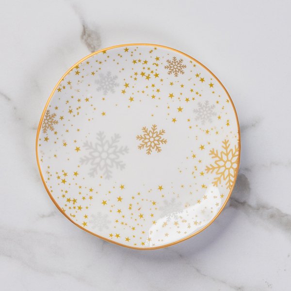 Snowflake Appetizer Plate