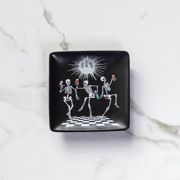 Disco Skeleton Appetizer Plate