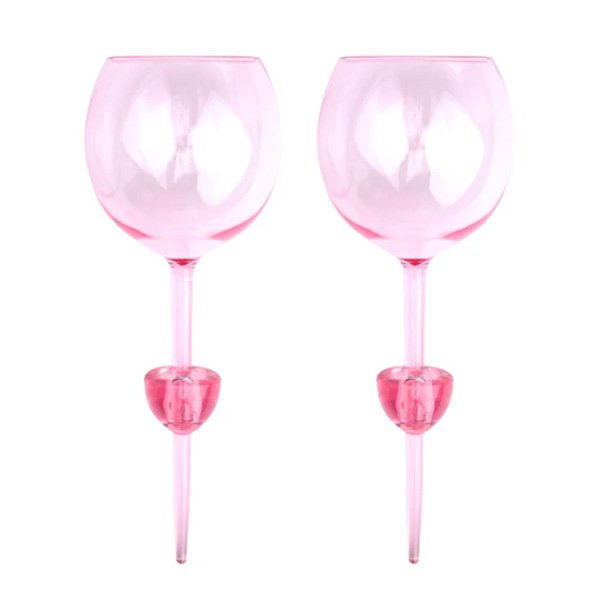 Pink Lilac Picnic Glasses (Set of 2)