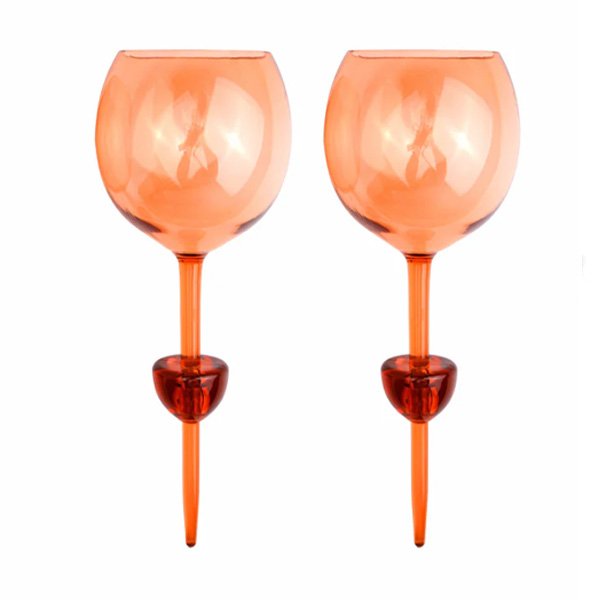 Orange Picnic Glasses (Set of 2)