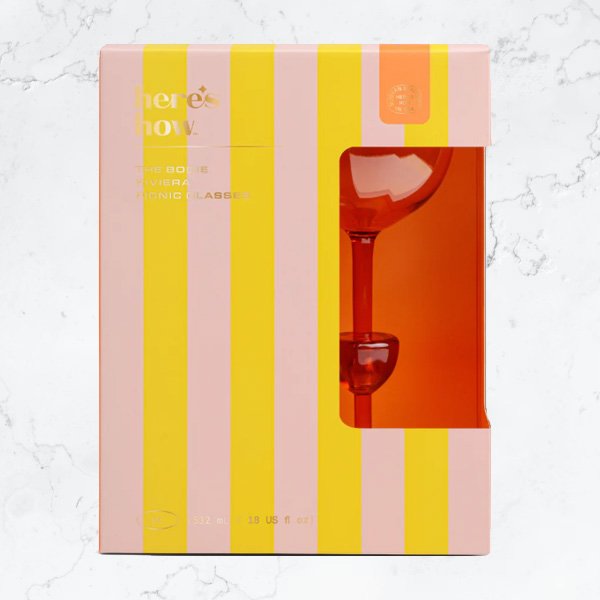 Orange Picnic Glasses (Set of 2)