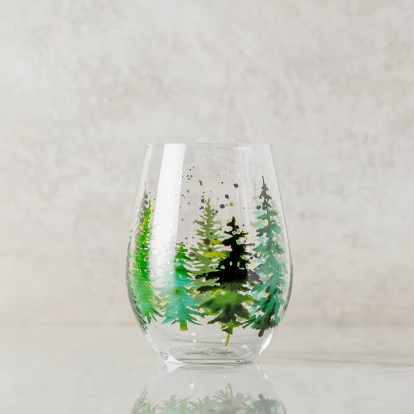 Woodland Gathering Stemless Wine Glass