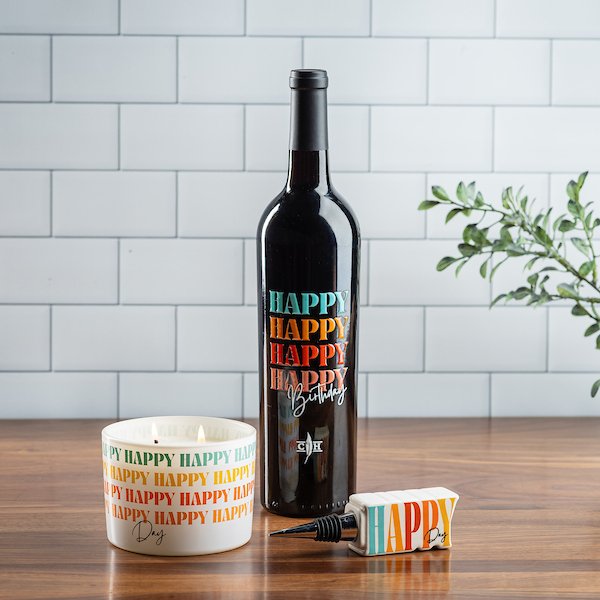 Happy Birthday Wine Gift Set