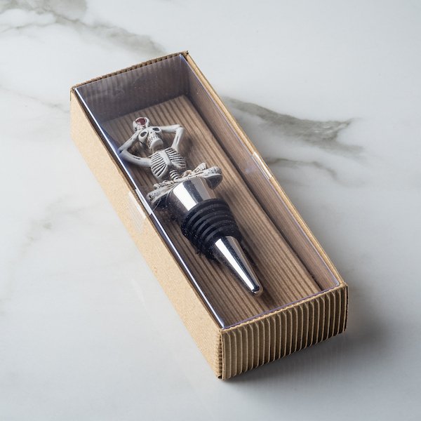 Zen Skeleton Wine Bottle Stopper