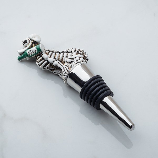 Skeleton Dog Wine Bottle Stopper