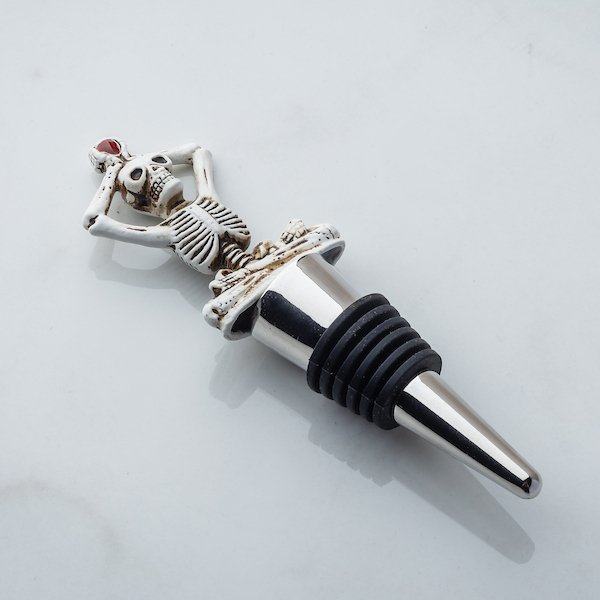 Zen Skeleton Wine Bottle Stopper