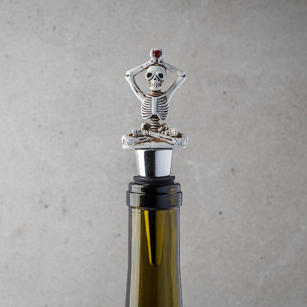 Zen Skeleton Wine Bottle Stopper