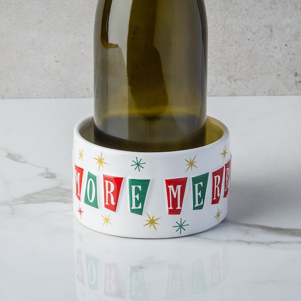 More Wine More Merry Wine Coaster