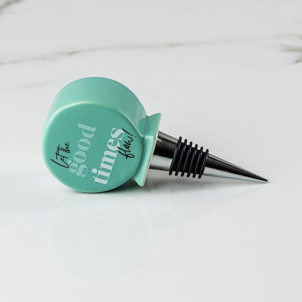 Let the Good Times Flow Wine Bottle Stopper