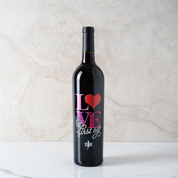 Love at First Sip Embossed Wine