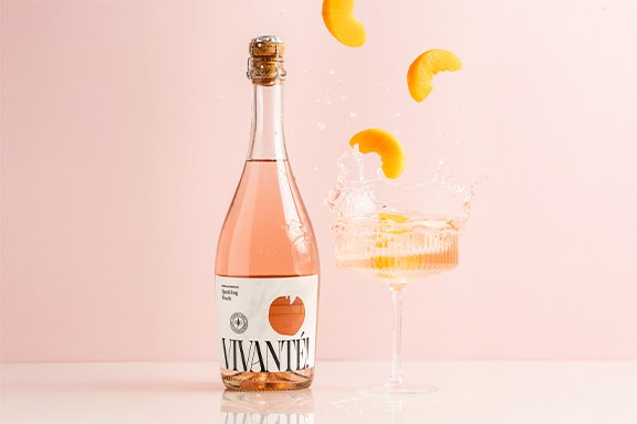 Vivanté Sparkling Peach Non-Alcoholic Wine
