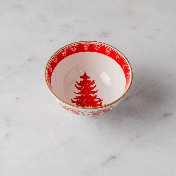 Red Tree Winter Entertaining Small Bowl